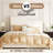 Upholstered Sleigh Platform Bed with Nailhead Trim Headboard-2083689015-2083689009