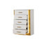 Contemporary Style 5PC King Bedroom Set Made With Wood & Gold Finish