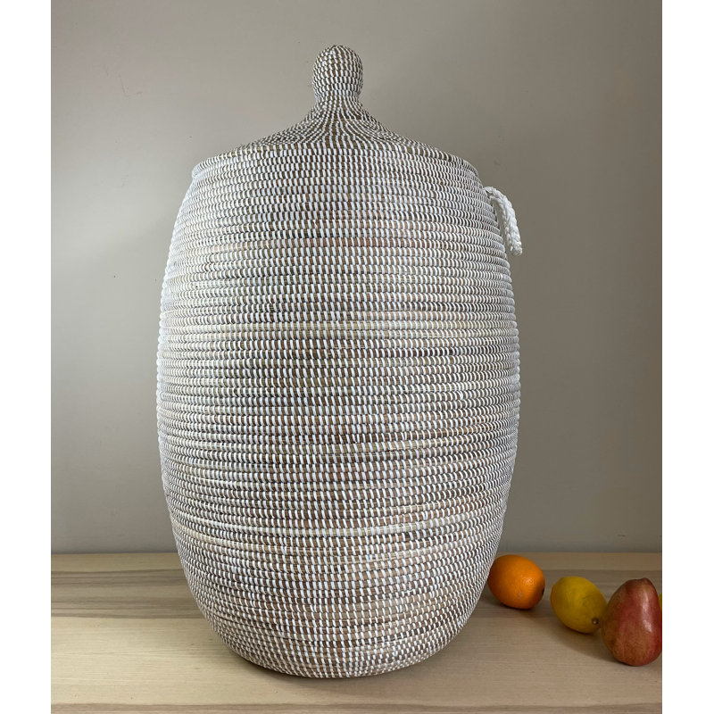 Hand Woven Plastic Laundry Baskets