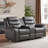 Lacreta Humes Air Leather Recliners Living Room Loveseat With Console-103563020