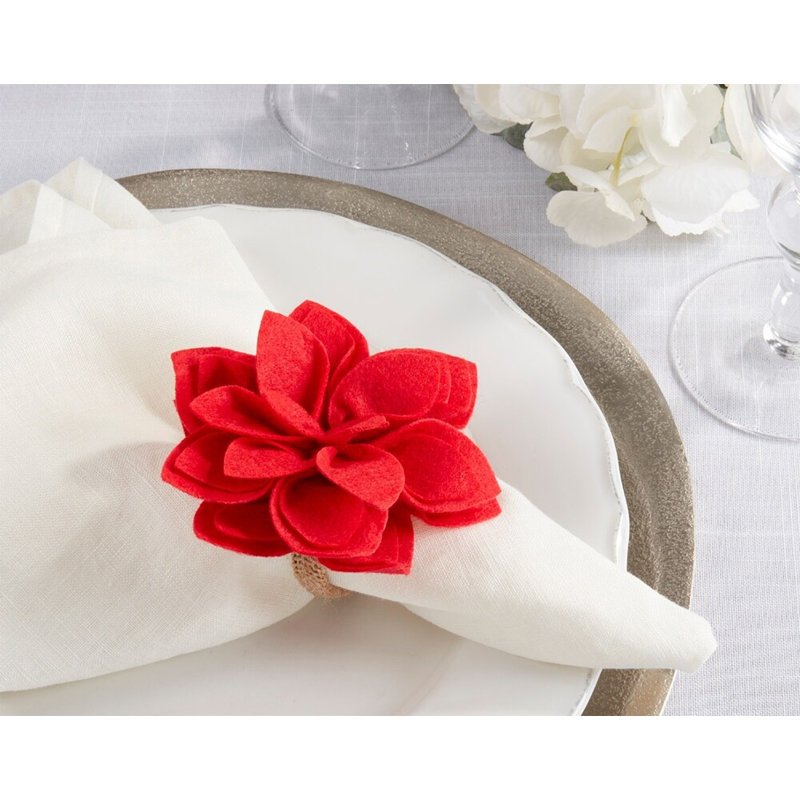 Porte-serviettes en polyester, Rouge