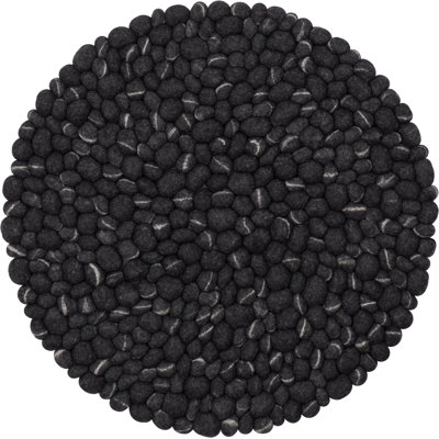 Round Wool Hand Woven Area Rug