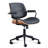 Upholstered Swivel  Office Chair with Adjustable Back-1159014972