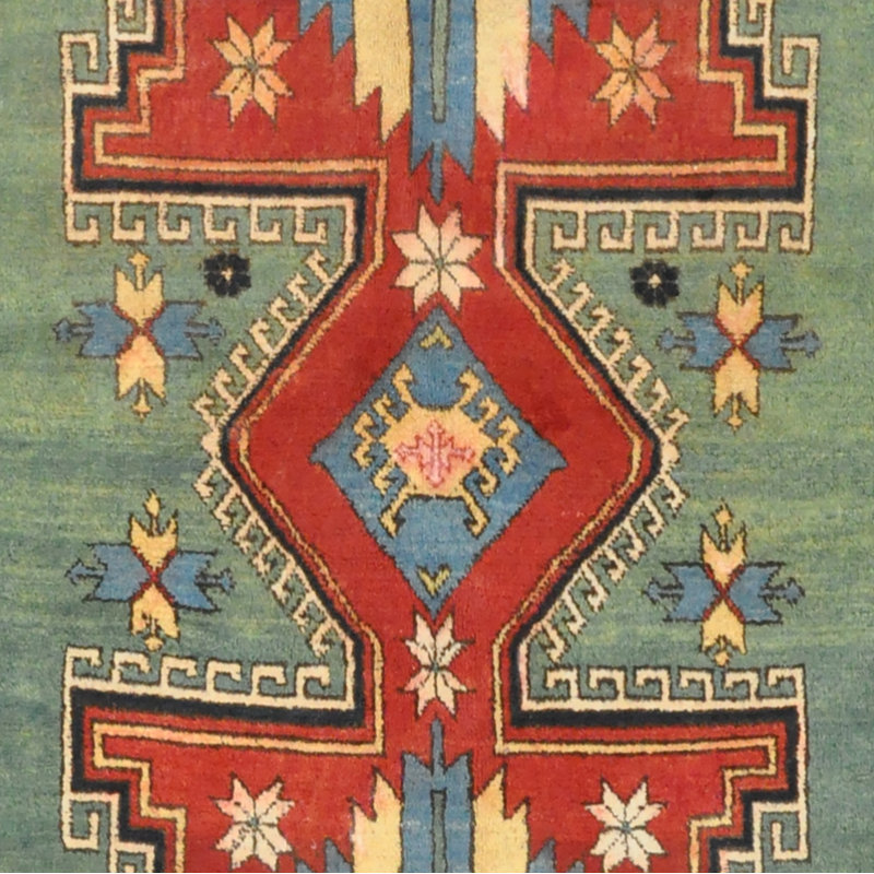 Tapis afghan en laine noué à la main Kazak