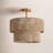Desiree 17.7" Natural Jute 2-Tier Semi-Flush Mount Light