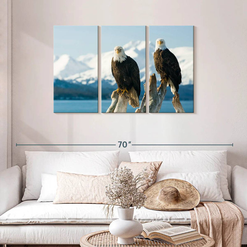 Bald Eagle Pair, 28" H x 45" W
