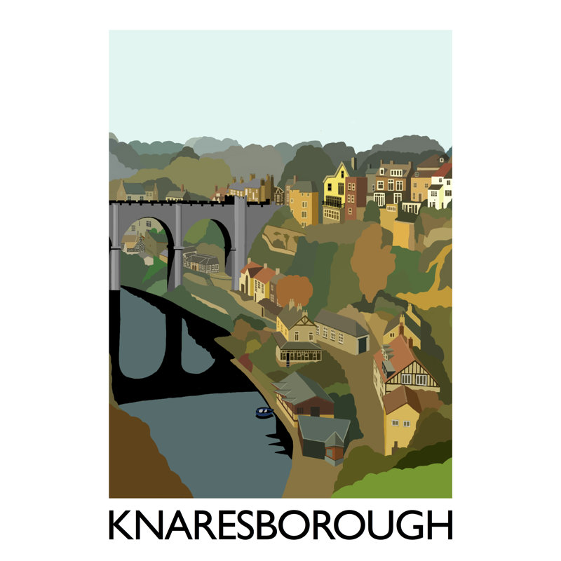 Knaresborough 1 Piece Wall Art, 40 cm H x 30 cm W x 1 cm D, No Frame