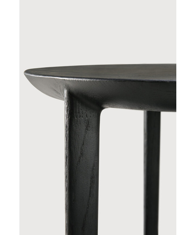 Bok Solid Wood End Table, Black