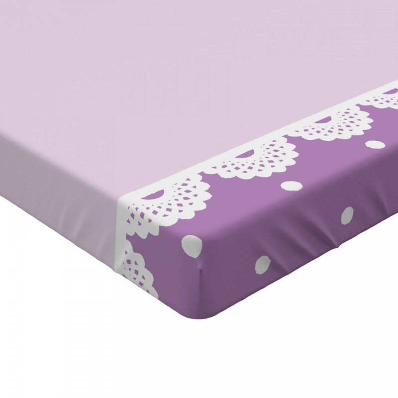 Mauve Microfiber Fitted Sheet, Twin Fitted Sheet