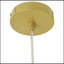 Luminaire suspendu - chêne + naturel + or