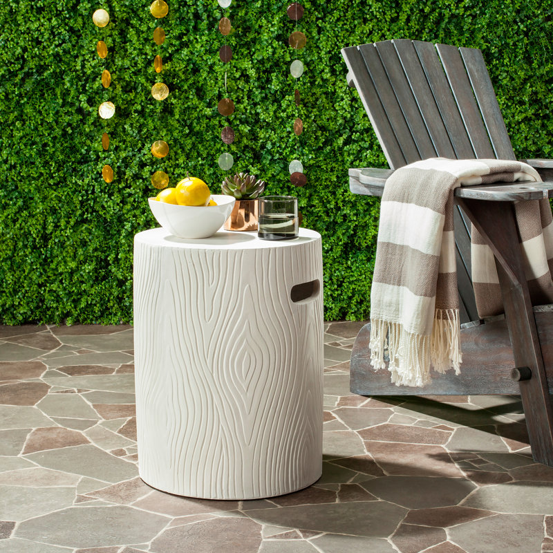 Table de bout McBrine Drum, Ivoire