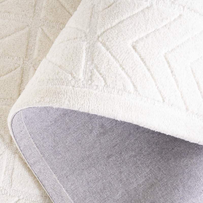 Tapis en laine et coton touffeté à la main Noni, Rectangle 6 pi x 9 pi