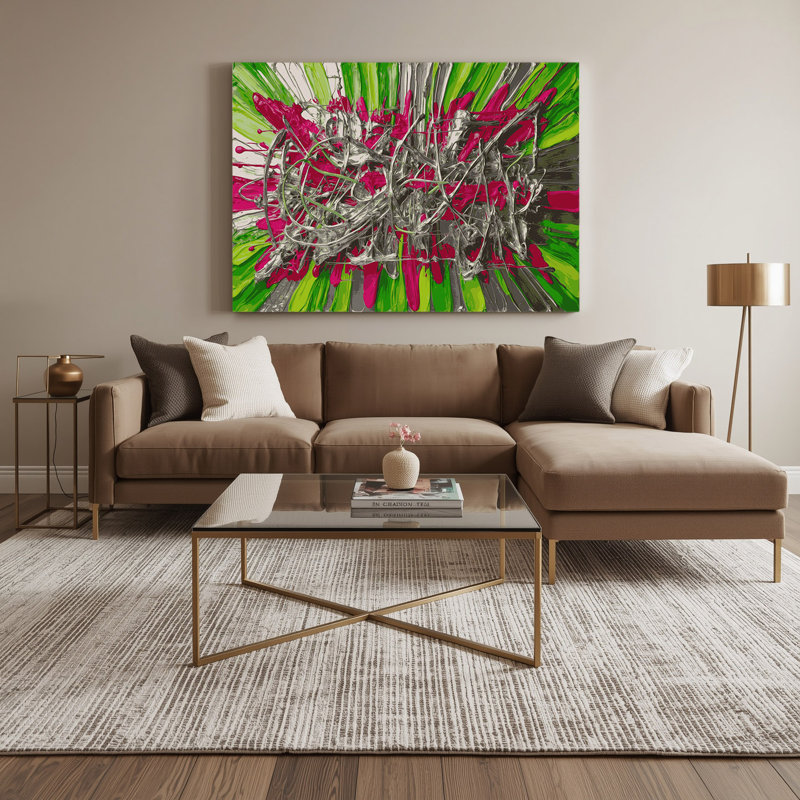 Art mural sur toile 30 "Neo Expressionism", H 20 po x l 24 po