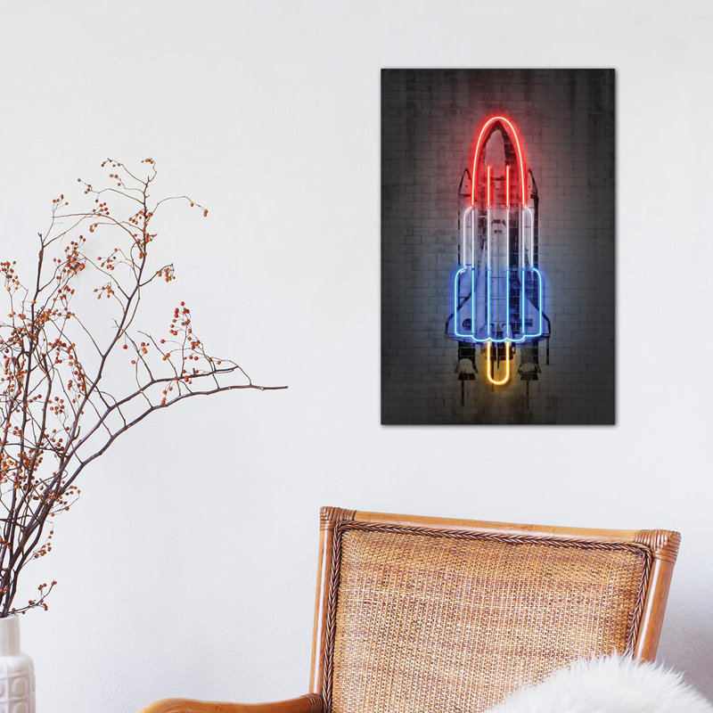 Rocket by Octavian Mielu - Wrapped Canvas Print, 30.48 cm H x 45.72 cm W