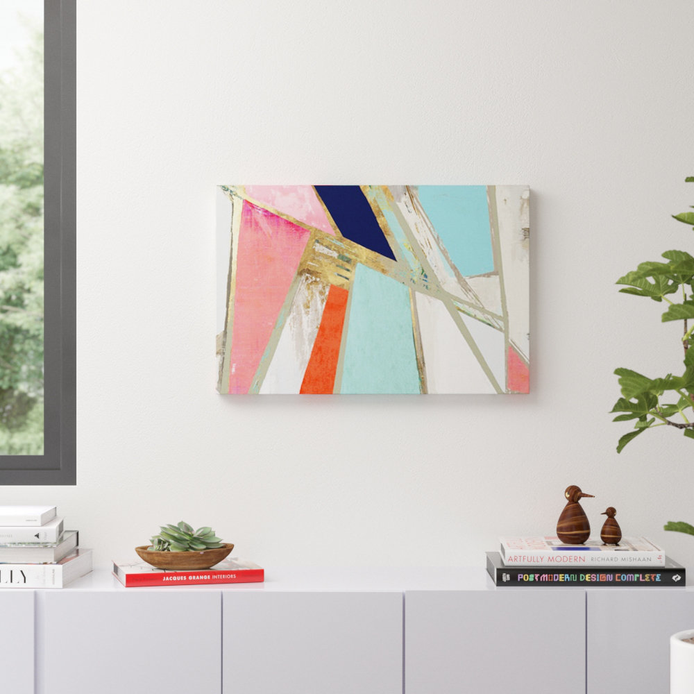 Warm Geometric by PI Studio - Picture Frame Print on Canvas Wrought Studio™ 