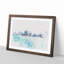 Cloudy Day in Chicago Illinois 1 Piece Single Picture Frame Painting on MDF-56854187-56854188