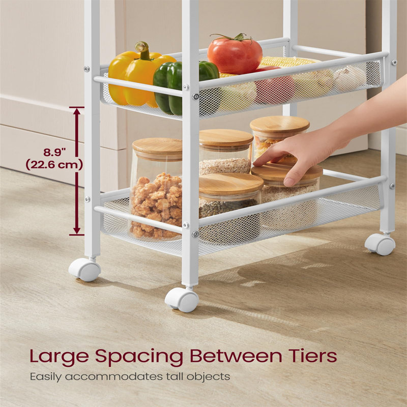 99.6cm H x 45.4cm W Storage Rack with Wheels