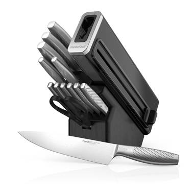 Gourmet 7-Piece Self-Sharpening Knife Block Set – Everlastly