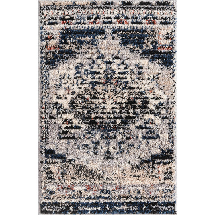 Tapis gris à motif géométrique Tucson
