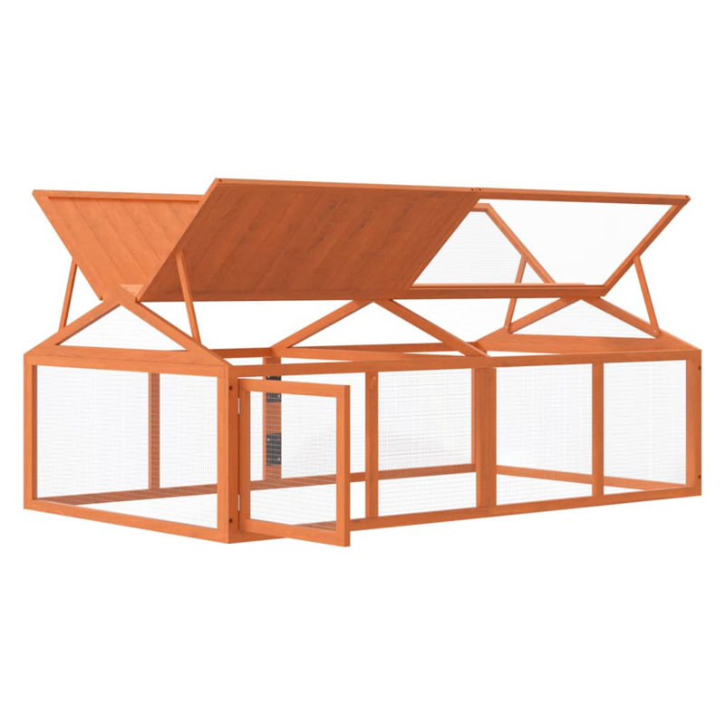 Norcross Weather Resistant Small Animal Playpen, Brown
