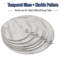 Plateau de table rond en verre trempé Marble Design, protecteur de table gris épais de 8 mm, plateau de table de remplacement-122766825-122766821