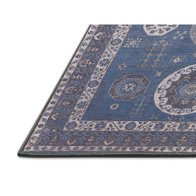 Tapis oriental bleu, Rectangle 4 pi x 6 pi