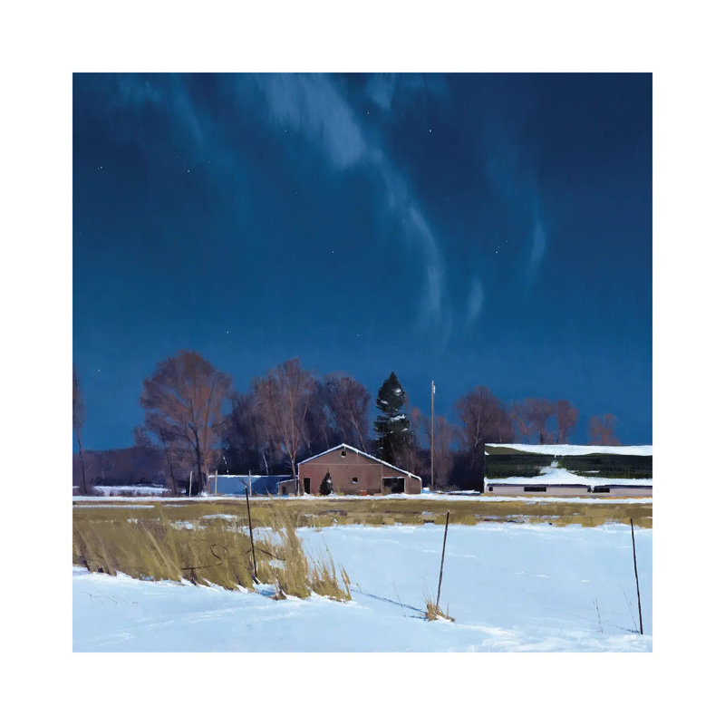 Sauk Rapids Farm By Moonlight by Ben Bauer - Wrapped Canvas Print, 30.48 cm H x 30.48 cm W