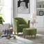 Upholstered 27" Wide Barrel Chair with Ottoman-203763087