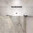 28-32"W X 72"H Left And Right Opening Universal Pivot Shower Door, Open Outside, With 1/4" And 5/16" Tempered Glass And Matted Black Finish-122371719