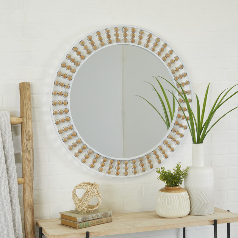 Arthell Mandy Wall Mirror, White
