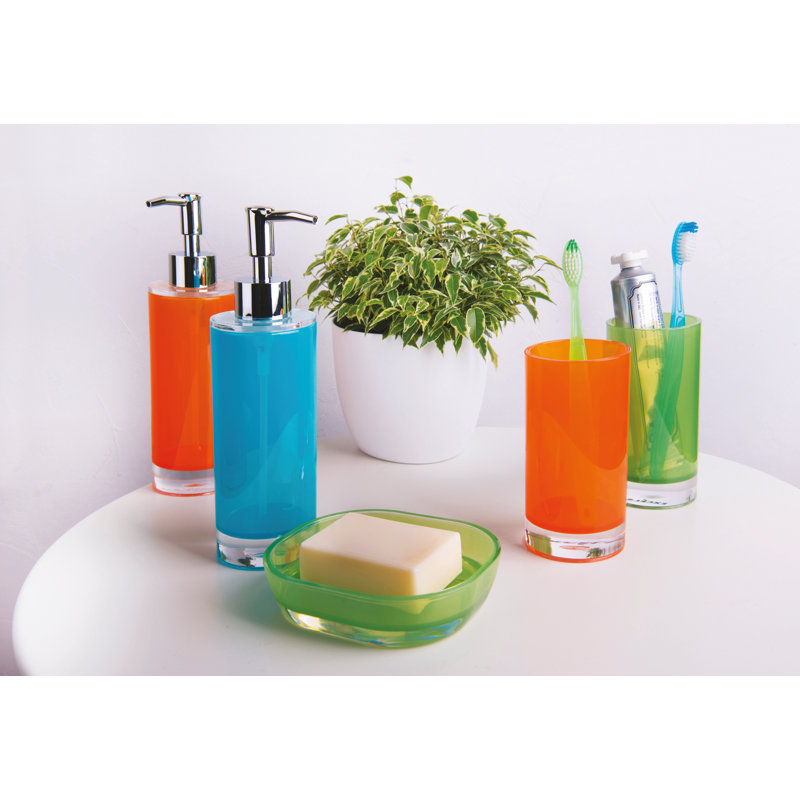 Spa Bathroom Accessory Set, Orange