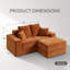 Canapé modulaire 75 po pour salon-132915175