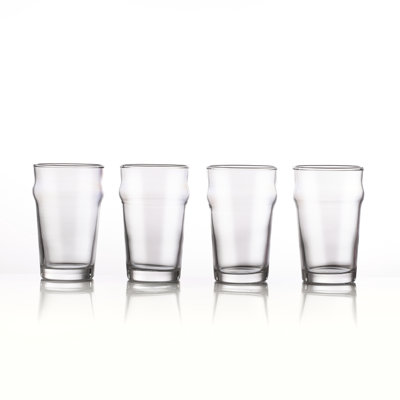 Mini Yard Flight Set of 10 oz Glasses 4 with stand