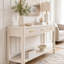 Console 60 po avec 3 tiroirs, table d'entrée en bois avec tablette de rangement-1687075959