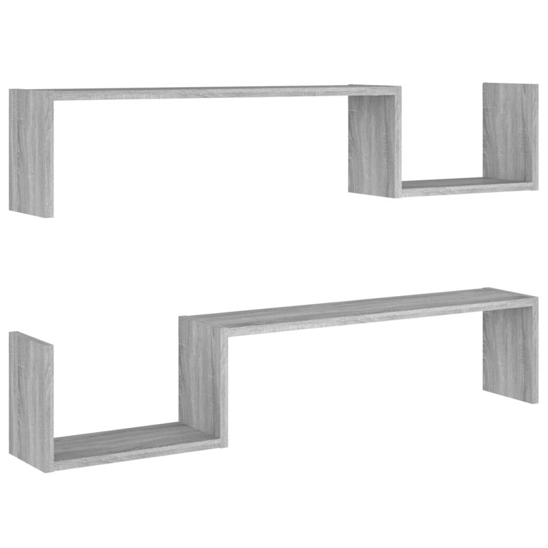 vidaXL Wall Shelves Engineered Wood Living Room Display Shelf Multi Colours