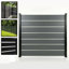 4ft High Aluminium Slatted Fence Kit with 50mm Slats - Modern Garden Fencing (Black & Anthracite Grey)-135422610-135422612-135422614