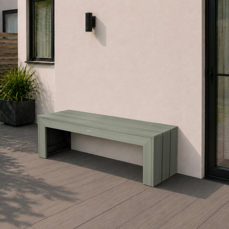 Monroe Modern Bench, Eucalyptus