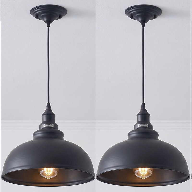 1 - Light Black Dome Pendant, Yes