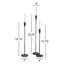 3 Piece Iron Tabletop Candlestick Set