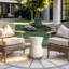 Table d'appoint Hourg Travertine