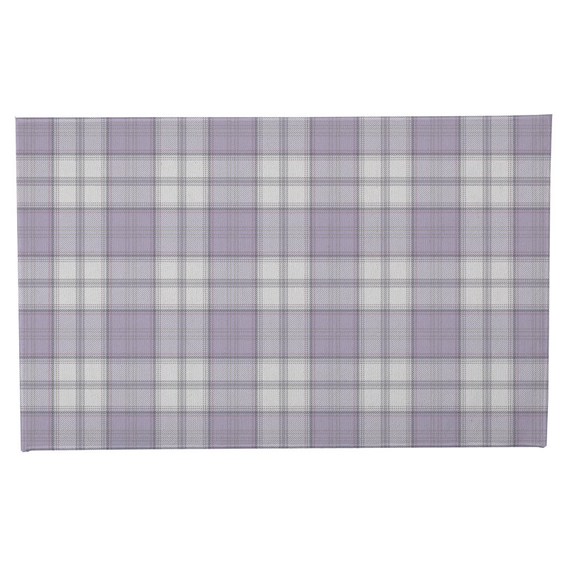Bully Plaid Outdoor Doormat, 17" W x 24" L, Purple