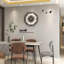 Horloge murale silencieuse de 20 pouces: conception moderne en bois pour le salon, la cuisine et la chambre à coucher