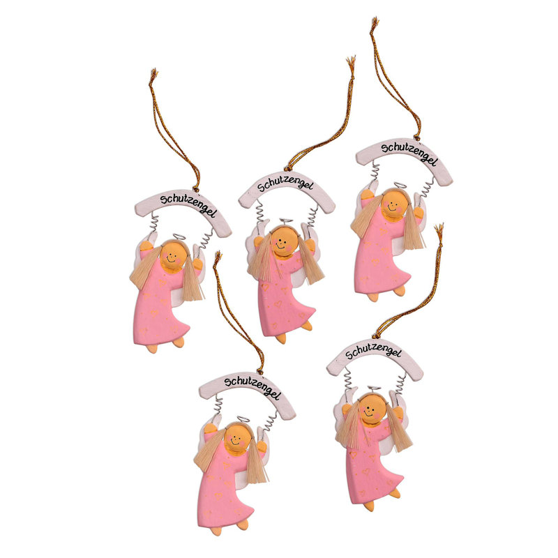 Ensemble d'ornement 5 pièces faîteau, Rose