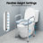 Adjustable Raised Toilet Seat with Cushion