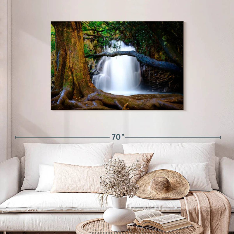 Maui, chutes d'eau jumelles, H 30 po x l 45 po