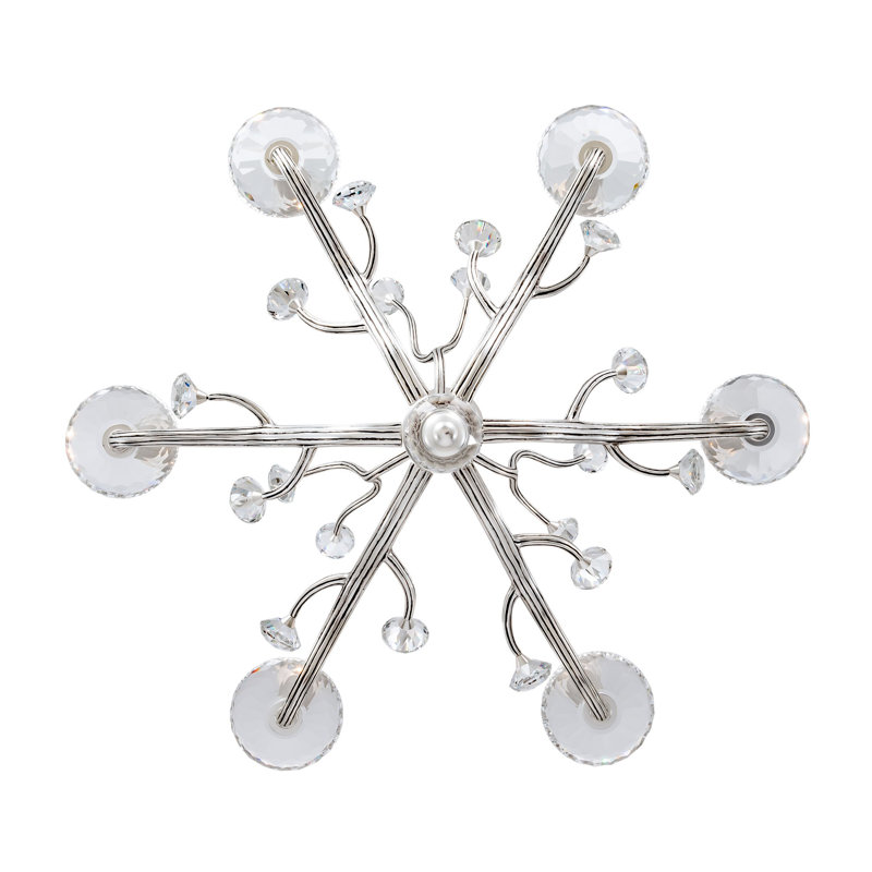 Venus 6 LT Pewter Chandelier Kalco