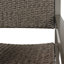 Chaise de patio avec accoudoirs