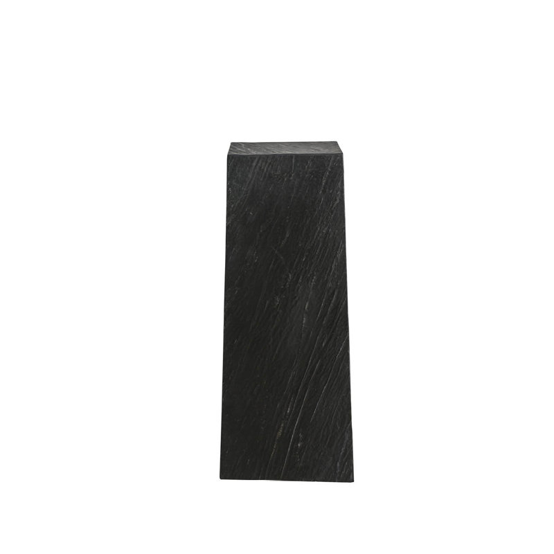 Modern Stone End Table, 30" H x 12" W x 12" D