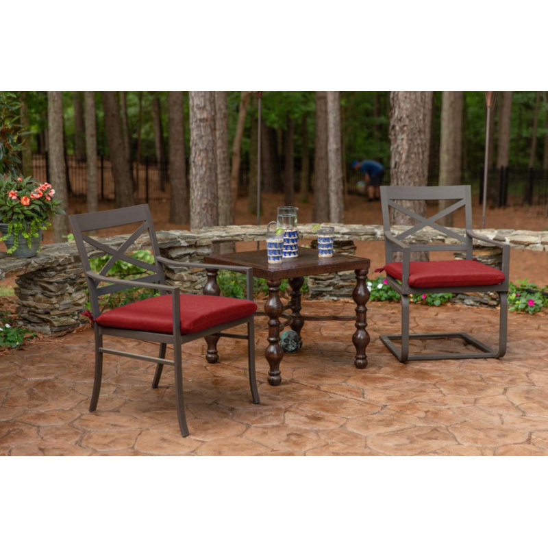 Sunbrella Indoor/Outdoor Reversible Seat Cushion, Canvas Jockey Red Sunbrella®, 18" W x 18" D