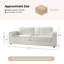 Canapé en mélange de duvet l 91,75 "Peter-430359669